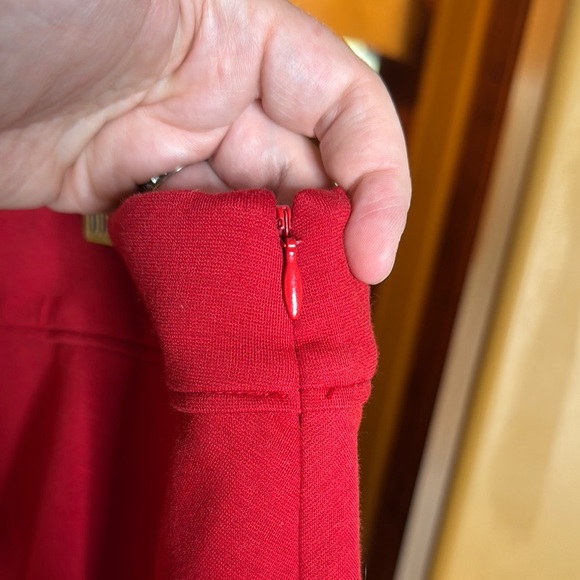 Boden Colorblock Red and Purple Women's Skirt Size 18L - Picture 5 of 6